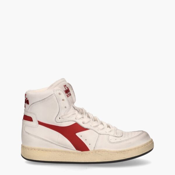 Diadora Heritage Mi Basket Used Rood Wit